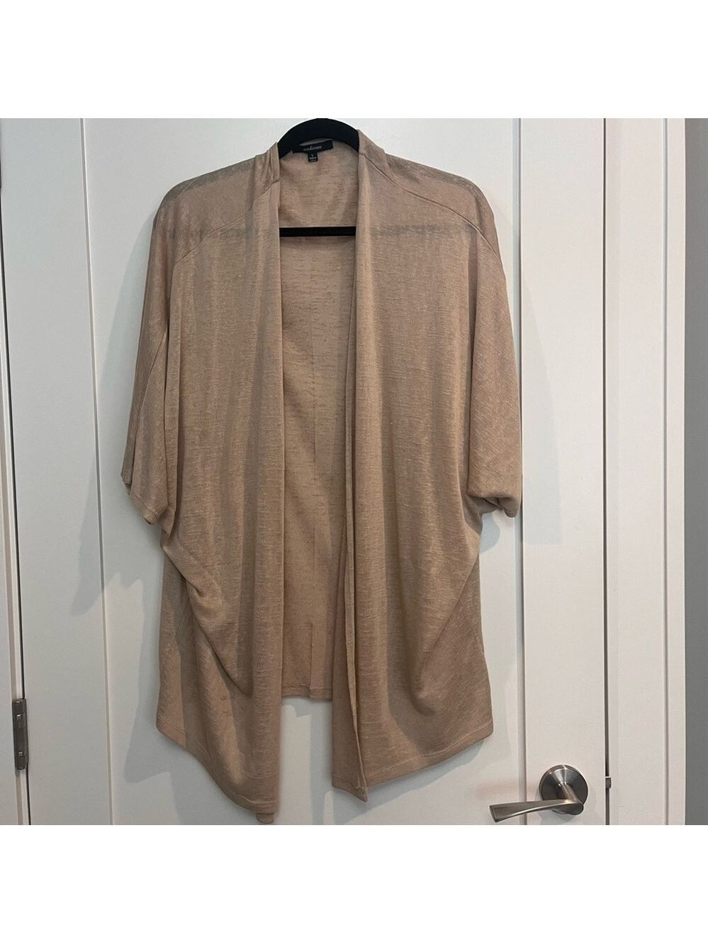 Ambiance Light Oversized Tan Knit Cardigan